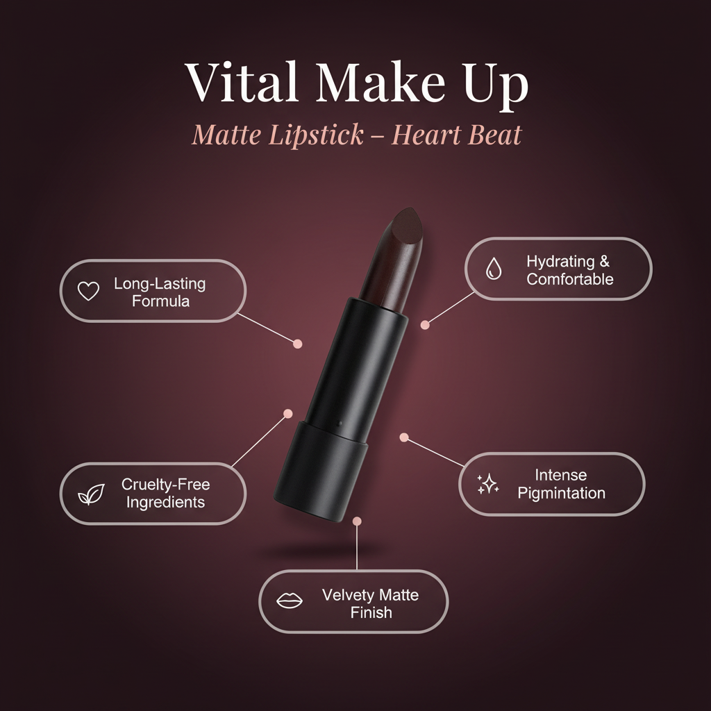 Matte Lipstick Heart Beat