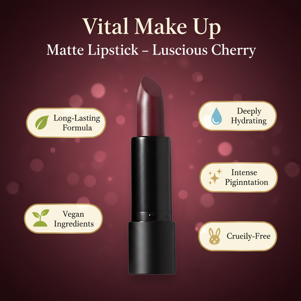 Matte Lipstick Luscious Cherry