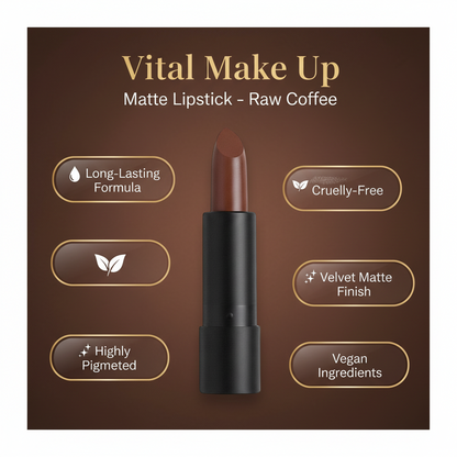 Matte Lipstick Raw Coffee