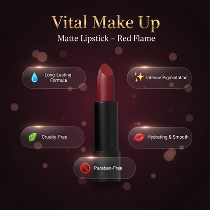 Matte Lipstick Red Flame