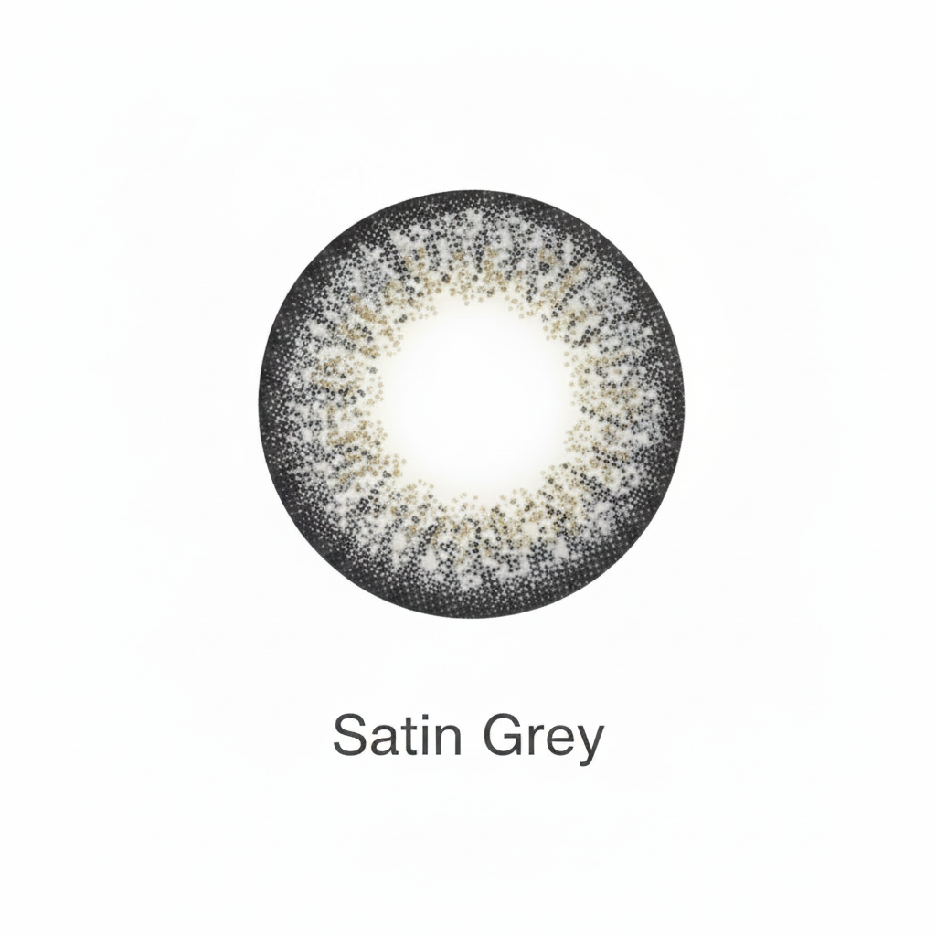 Satin Grey contact lens