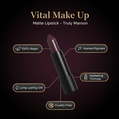 Matte Lipstick Trully Maroon