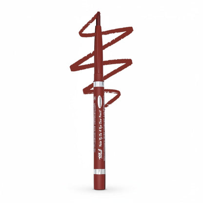 Vital Make Up Twist Up Lip & Eyeliner in Chestnut, a retractable pencil with a pointed tip.