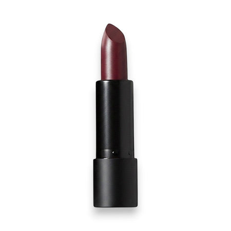 Vital Make Up matte lipstick in a deep berry shade with a black casing.